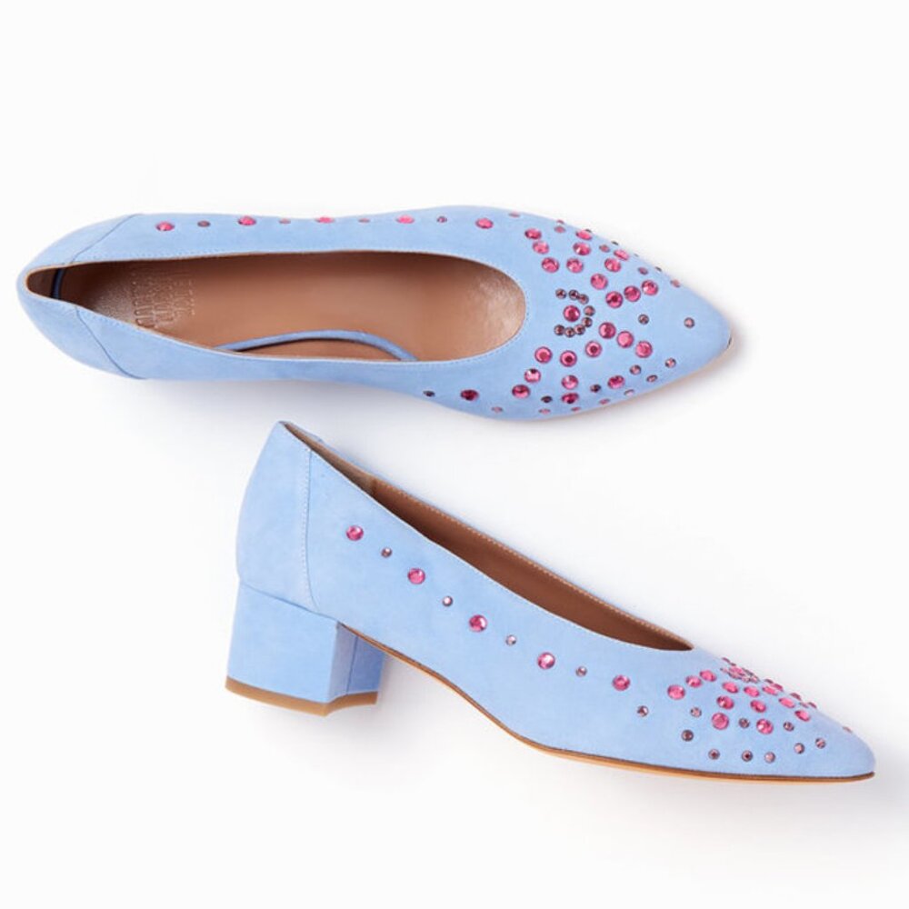 Maryam Nassir Zadeh  Luz Pumps in Azure/Rose Size EU 38 (US 8)